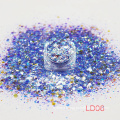 Wholesale mixed  polyester chunky LD series glitter for ornament all festivals Christmas wedding cosmetics crafts stationeries